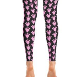 -Size 2-4x- NWT Pink Heart Paws leggings
